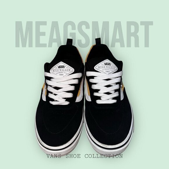 VANS x Kyle Walker Pro Pop Cush Suede Black And Yellow Skate Shoes - Picture 4 of 6